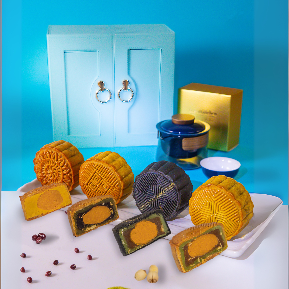 Diamond Grandeur Set - Baked Skin Mooncake