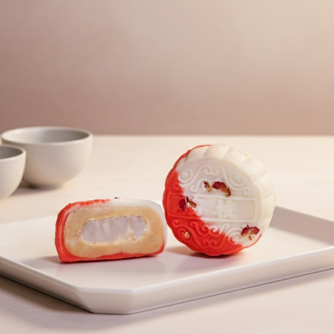 Lychee Roselia Blast Snow Skin Mooncake