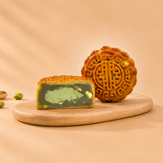Pistachio Kunafa Baked Skin Mooncake