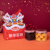 Fortune Lion Gift Bag F (Golden Chicken Flossy Pineapple Tarts & Sea Salt Dark Chocolate)