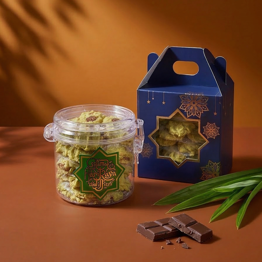 Pandan Chocolate Buttery Cookies