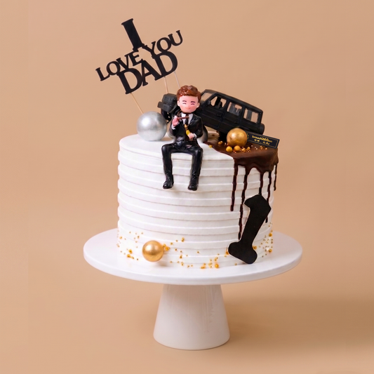 My No. 1 Dad Drip Cake
